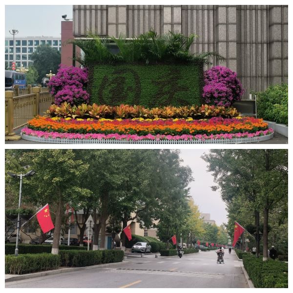 花坛红旗